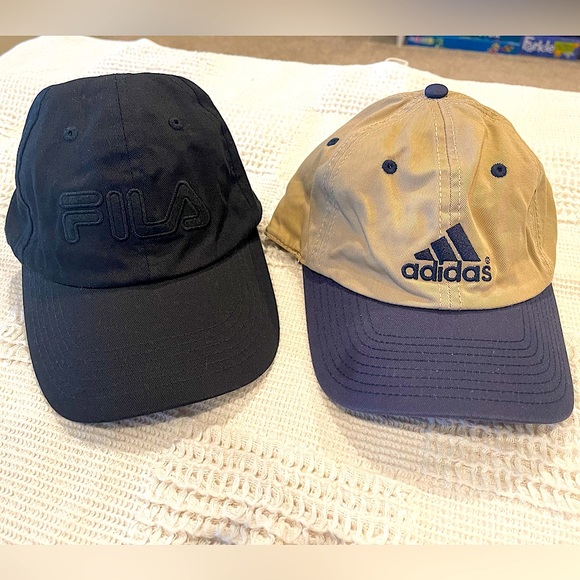 adidas Other - Fila & Vintage Adidas Dad Hat Bundle